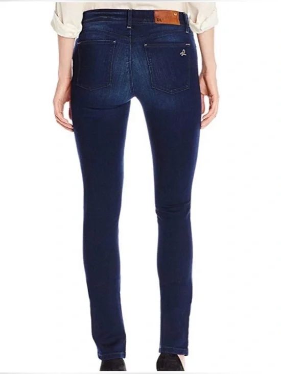 DL1961 Grace High Rise Straight Jeans in “Twilight” Dark Wash 32 - Picture 2 of 12